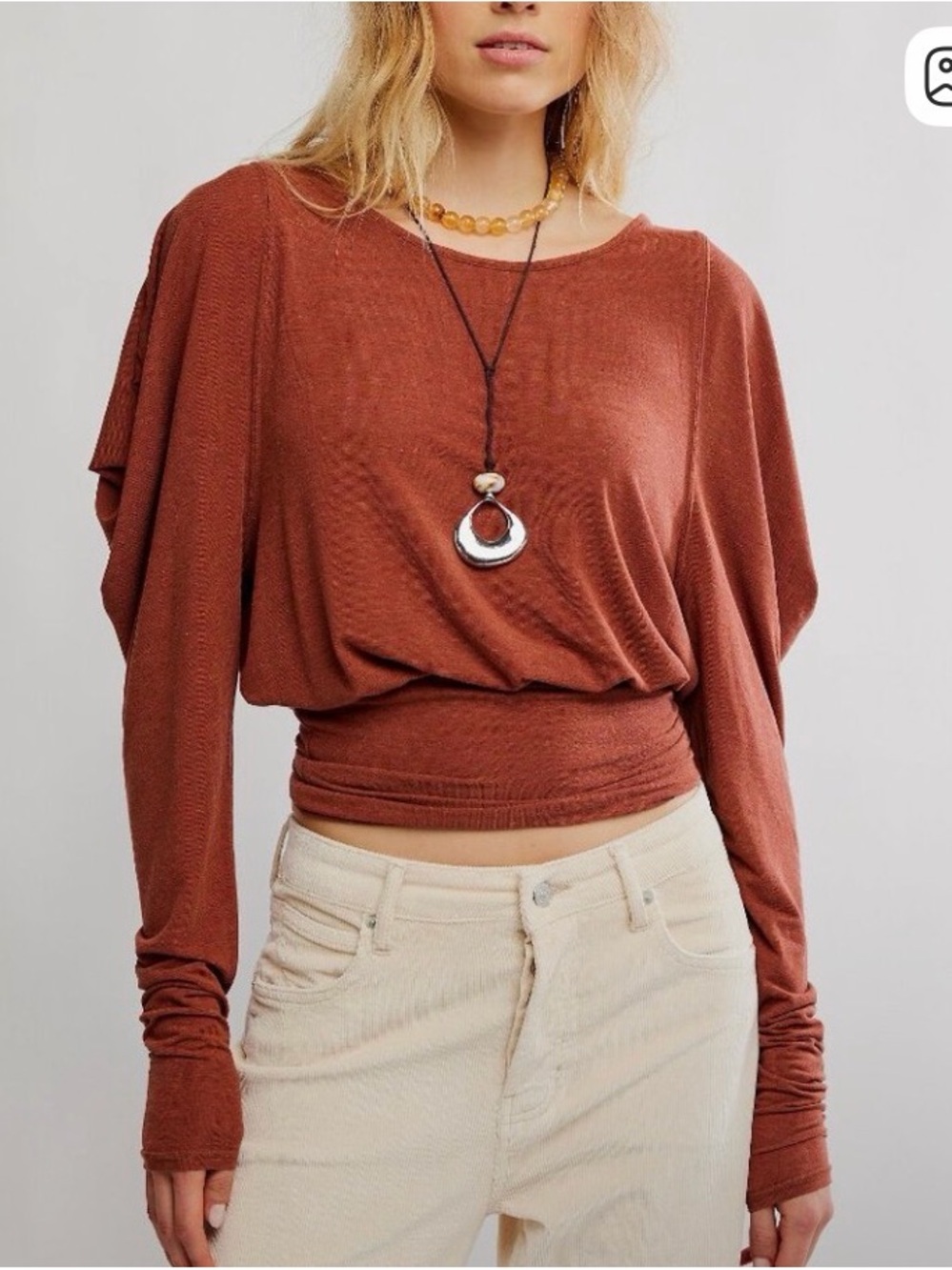 NWT Free People Moxie Long Sleeve Size XL